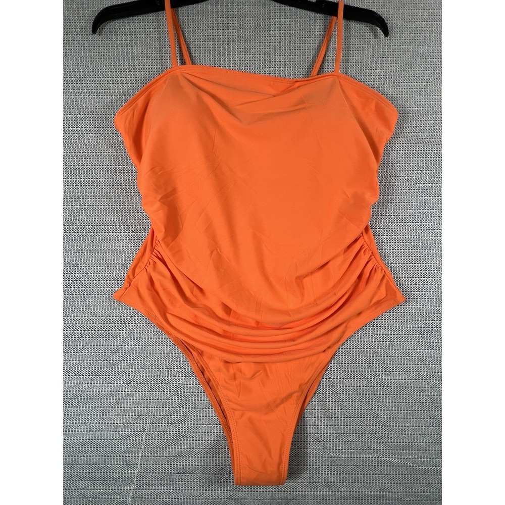 One‎ Piece Swimsuit XL Orange New Adjustable Straps